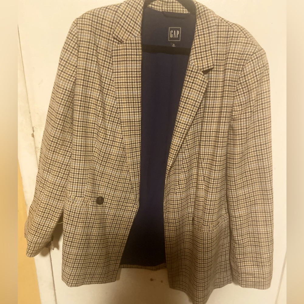 Gap boyfriend plaid blazer